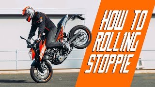 How to rolling stoppie  Duke 250  RokON VLOG 31 [upl. by Ellednahc]