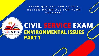 Civil Service Exam Drill for 2024 ENVIRONMENTAL ISSUES Part 1 [upl. by Skees]