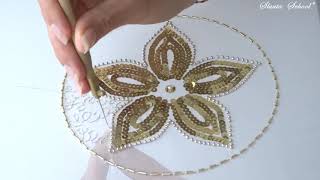 Luneville Embroidery Tutorial Beginner Module 2 Lesson 2 [upl. by Yim]