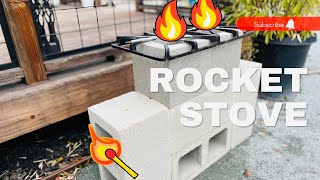 The quot5 Blockquot Rocket Stove  DIY Rocket Stove Using ConcreteCinder Blocks  Best Step by Step DIY [upl. by Norina]