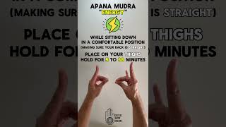 Apana Yoga Mudra  How to Practice  quotEnergyquot  Hand Gesture [upl. by Avle]