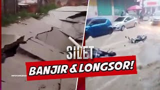 Banjir Parah Melanda Sukabumi amp Tanah Longsor Di Banten  SILET [upl. by Haggi]