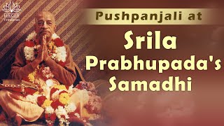 Pushpanjali at Srila Prabhupadas Samadhi [upl. by Orsola783]