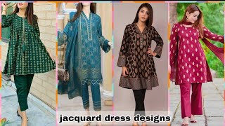 jacquard dress designsjacquard kurti designsjacquard suitsjacquard frocksjacquard shirts [upl. by Osi91]