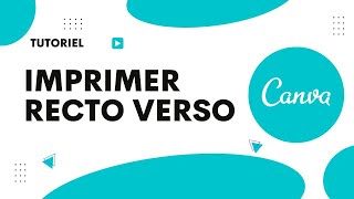 Comment imprimer en recto verso sur Canva [upl. by Claudia]