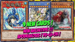 9 New cards  Apodrakosis cards  YuGioh [upl. by Nylsej725]