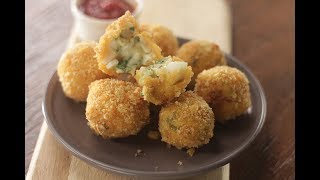 Egg And Cheese Poppers  Sanjeev Kapoor Khazana [upl. by Enaz]