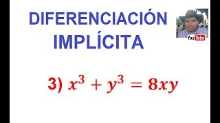 3 Diferenciación Implícita DerivaciónDerivada del Producto [upl. by Eednac]