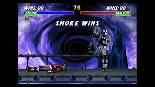 UMK3 Smoke Combo Exhibition Arcade [upl. by Bolt]