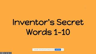 Inventors Secret [upl. by Sheppard]