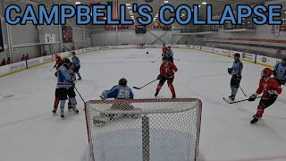 CAMPBELLS COLLAPSE MIC’D UP Go Pro Hockey Goalie [upl. by Rednael]