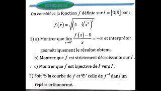 dérivation et étude des fonctions 2 bac SM Ex 62 page 157 Almoufid [upl. by Eirised]