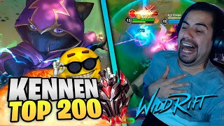 ¡SOY TOP 200 con KENNEN  Wild Rift 🤠 [upl. by Idissac]