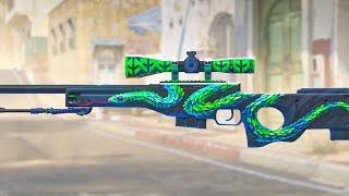 GREEN SCOPE AWP LOOK INSANE IN CS2🔥🔥 AWP ATHERIS WITH 5x IMPERIAL ESPORTS GLITTER STICKER CS2 [upl. by Verine]