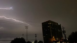 Tornado Sirens Going Off AGAIN During Late Night Storm [upl. by Nosyla]