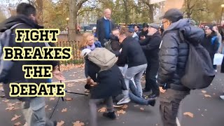 Fight Breakes Debate Siraj And Christian Speakers Corner Speakers Corner [upl. by Grail]