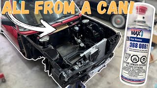 Painting a Engine bay with rattle cans professional results [upl. by Ramirolg]