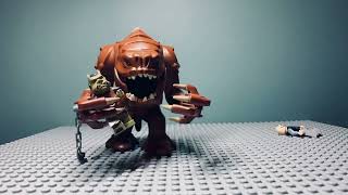 Lego rancor eats Gamorian guard 🤣 first attempt at a stop motion animation [upl. by Tirrag850]