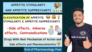 Appetite Stimulants and Suppressant  Appetite stimulants drugs  Appetite depressants drugs cology [upl. by Nay]