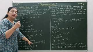 XI Ch6 Isothermal and free expansion of gases  Thermodynamics [upl. by Victory]