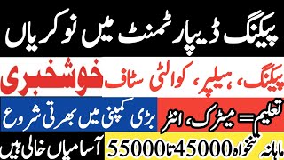 Biggest Announcement Packing Department Jobs Vacancy Multiple Jobs How to Apply [upl. by Delogu]