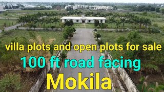 villa plots for sale 100ft road facing mokila hyderabad [upl. by Immanuel568]