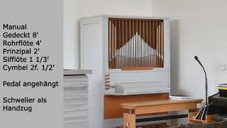 Die Orgel in der neuapostolischen Kirche Wassertrüdingen  Remondi Musette [upl. by Hanforrd]