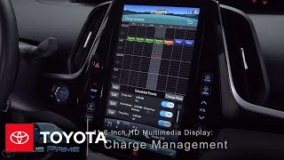 Toyota HowTo Prius Prime Charge Management – 116inch HD Multimedia Display  Toyota [upl. by Halle]