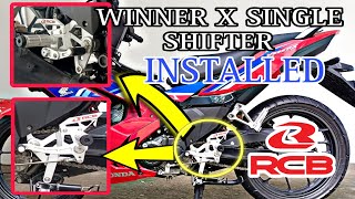 INSTALLING RCB HALF SHIFTER FOR WINNER X rcb RCBShifter racingboy rcbwinnerx WinnerX150 [upl. by Fridlund]