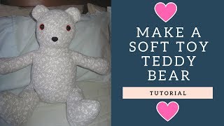 How to Make a Soft Toy Bear  Simplicity 8044 [upl. by Rianon]