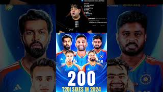 India Record 200 Sixes in 2024 😱 abcricinfo rohitsharma suryakumaryadav hardikpandya bgt ipl [upl. by Ofelia]