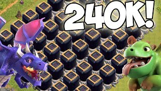 240000 DUNKLES ELIXIER AM TAG ☆ Clash of Clans ☆ CoC [upl. by Wake]