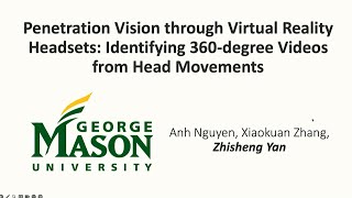 USENIX Security 24  Penetration Vision through Virtual Reality Headsets Identifying 360degree [upl. by Lehcor737]