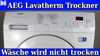 AEG Lavatherm Trockner wird nicht trocken [upl. by Lahcim]