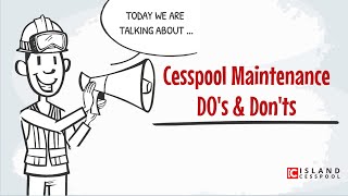 Cesspool Maintenance DOs amp Donts [upl. by Malcom583]