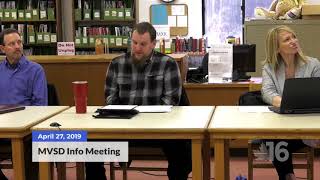 Missisquoi Valley School District  Informational Meeting  42719 [upl. by Wartow751]