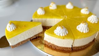 RECETTE FACILE DU CHEESECAKE AU CITRON SANS CUISSON [upl. by Risan]