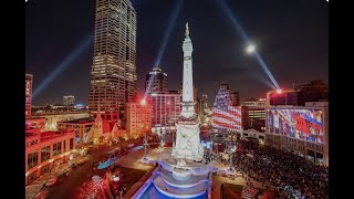 INDIANAPOLIS CITY MONUMENT CIRCLE AT NIGHT 🇺🇸 [upl. by Darrel982]