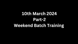 10th March 2024 Part2 Weekend Batch Training Mar24  DataStage amp GCP Big Query [upl. by Celestina]