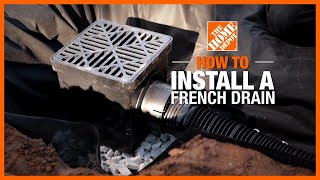 How to Install a French Drain  The Home Depot [upl. by Jania475]