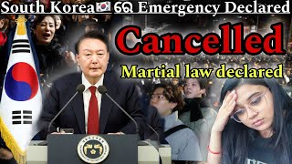 South Korea 🇰🇷 president declared emergency martial lawbut it’s overturned after cabinet vote [upl. by Gregoire]