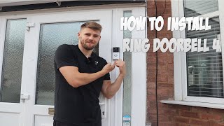 HOW TO INSTALL RING DOORBELL 4 [upl. by Lustig]