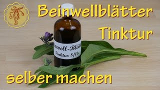 BeinwellBlätterTinktur selber machen [upl. by Ahtiekal]