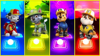 Paw Patrol Tiles Hop EDM Rush  Chase 🔴 Super Chase 🔴 Rubble 🔴 Super Rubble  Who Is Best [upl. by Nafri850]