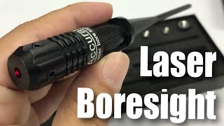 WOLFROAD Laser BoreSighter Bore Sight kit for 022 to 050 Caliber Rifles Review [upl. by Aseral452]