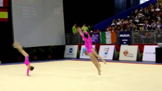 Acrobatic Gymnastics Maia International Acro Cup  GBR Spelthorne W3 Beginner [upl. by Issy]