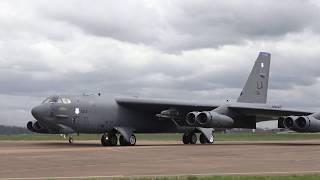 USAF B52 Stratofortresses Go Home  RAF Fairford [upl. by Sabah]