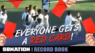 An Argentinian match once had a record 36 red cards  Record Book [upl. by Uri]