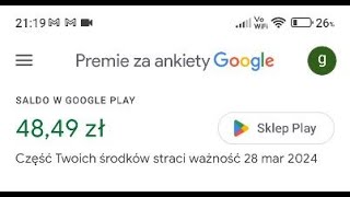 Jak zarobić z quotPremie za ankiety Googlequot [upl. by Ymia]