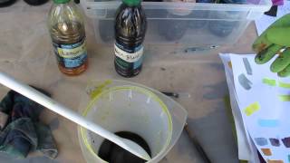 Dyeing Fabric  Color Mixing Demo [upl. by Filler176]